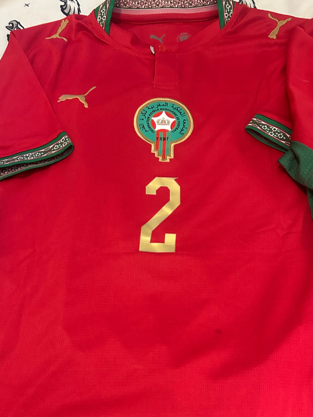 Puma MOROCCO National Team ACHRAF HAKIMI SOCCER JERSEY Sz M.L,XL,2X  NEW w TAGS - Picture 3 of 7